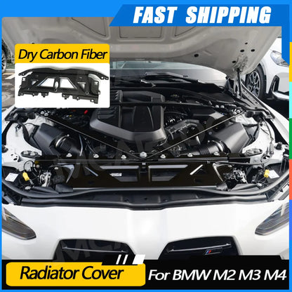 JMCARCOOL Car Water Tank Upper Front Bumper Engine Hood Protector Cap Dry Carbon Fiber For BMW G87 M2 G80 M3 G82 G83 M4 2021+