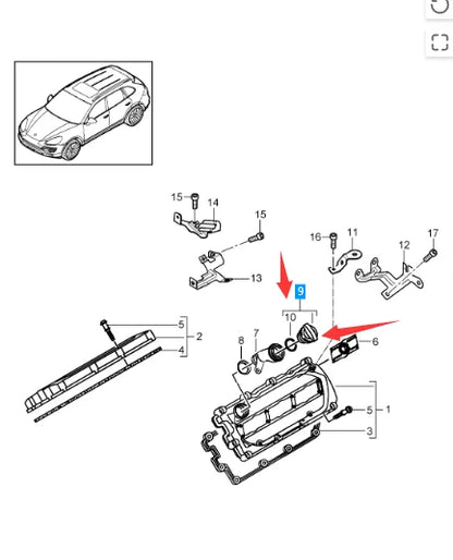 95810448500 95810448510 95510448510 06C103485N 079103485A Engine Oil Filler Cap For Audi A1 A3 A4 A5 A6 A7 A8 Q3 PORSCHE MACAN