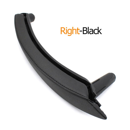 Interior Car Left Right Passenger Door Pull Handle with Leather Cover Trim Replacement For BMW X5 X6 E70 E71 E72 2007-2013