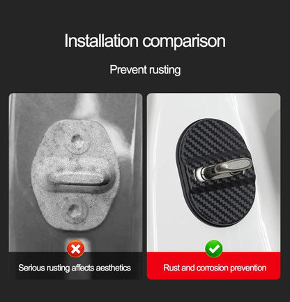 For Opel Corsa Astra Insignia Mokka Adam Combo OPC Antara Vectra 4PCS Car Door Lock Cover Stainless Steel Protection Accessories