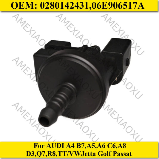 OEM: 0280142431,06E906517A  Vapor Canister Purge Solenoid Valve For AUDI A4 B7,A5,A6 C6,A8 D3,Q7,R8,TT/VW Jetta Golf Passat