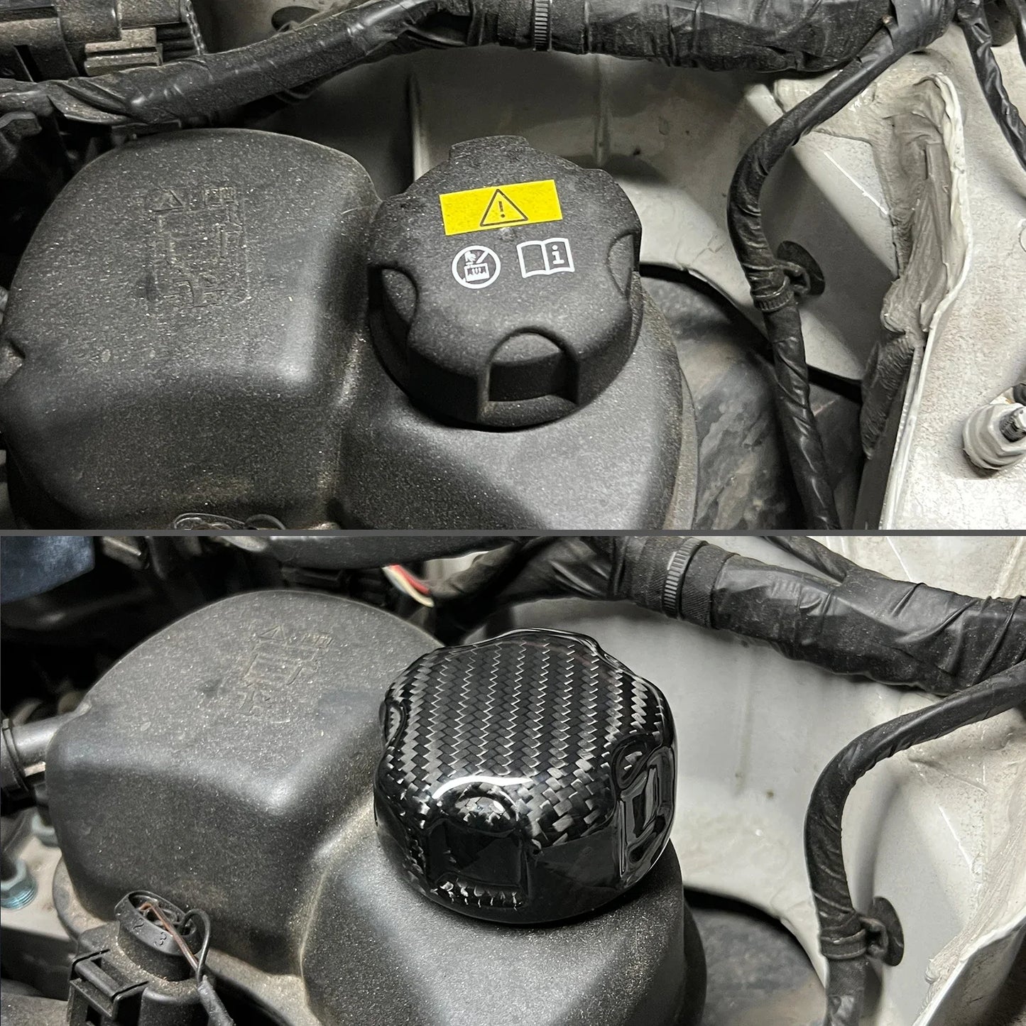 For BMW F01 F02 G11 G12 G01 G02 G05 G06 G07 G80 G82 F80 F82 F90 G20 Expansion Tank Cap Carbon Fiber Coolant Recovery Radiator