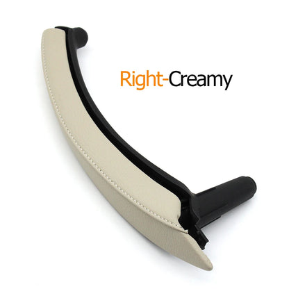 Interior Car Left Right Passenger Door Pull Handle with Leather Cover Trim Replacement For BMW X5 X6 E70 E71 E72 2007-2013