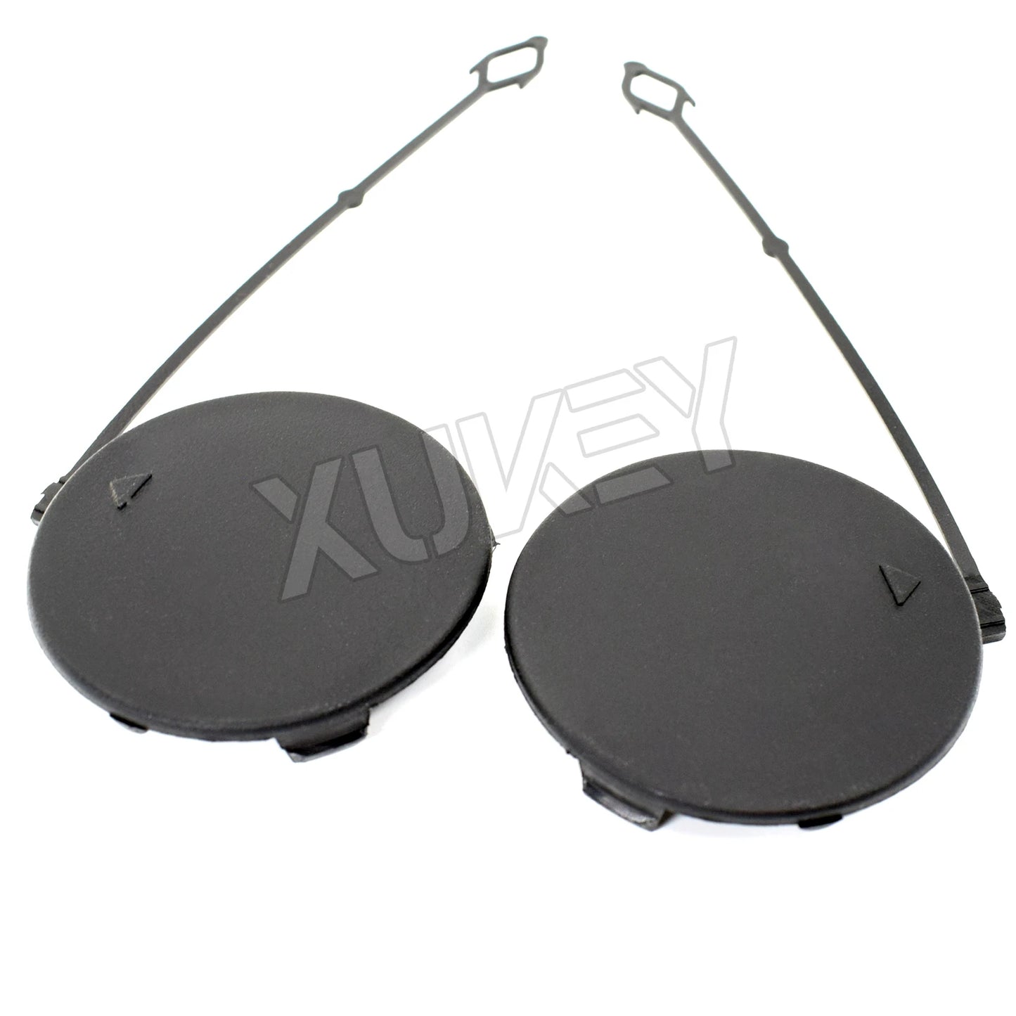 For BMW X5 E70 3.0si 4.8i 3.0d 2007-2010 Front Tow Hook Eye Cover Left Right Bumper Towing Cap Unpainted 51117159589 51117159590