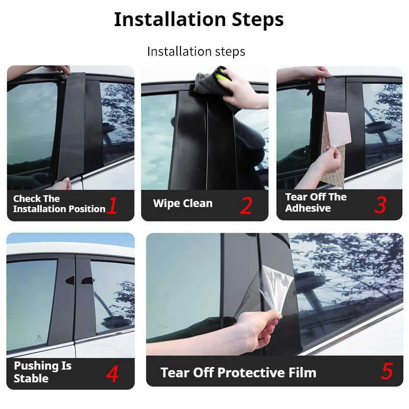 Car Pillar Posts Door Window Trim Stickers Styling For Opel Antara Vauxhall Antara Insignia A Buick For Chevrolet Captiva Sport