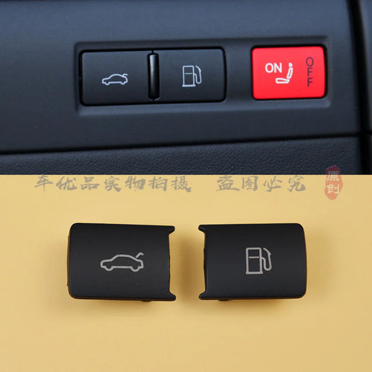 1pc For Audi A8 D3 Trunk fuel tank switch button cover