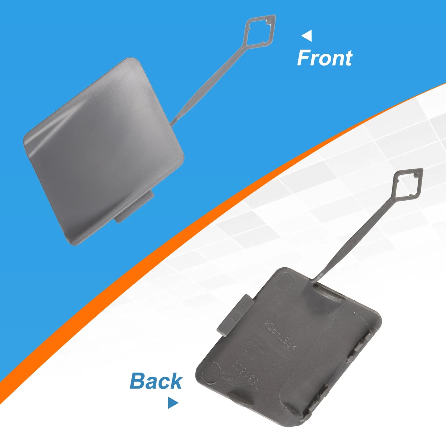 Rear Bumper Tow Hook Cover Cap Towing Eye For BMW 5-Series F10 STANDARD 528i 535d 535i 550i Sedan Accessories 2014 2015 2016