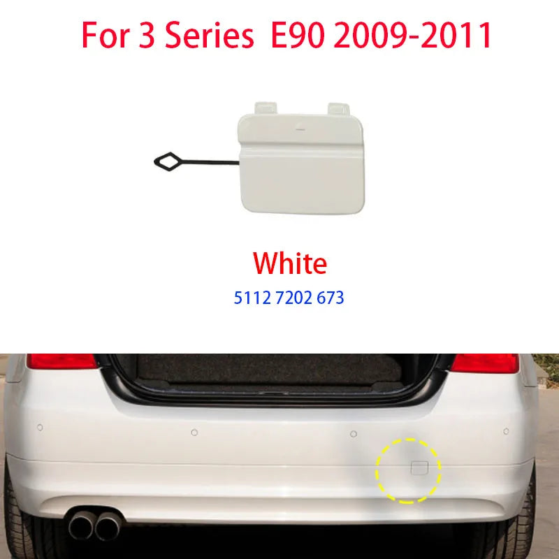 Rear Bumper Towing Hook Cover Shell For BMW 3 2009-2011 E90 LCI 318 320 323 325 328 330 335 Hauling Trailer Cap 51127202673