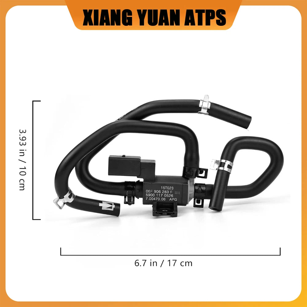06F906283F 06F906283D Electromagnetic Valve with Pipe For For VW Golf Beetle CC EOS Passat Audi A1 A3 A4 A6 S3 S4 S6 Q3 Q5 TT