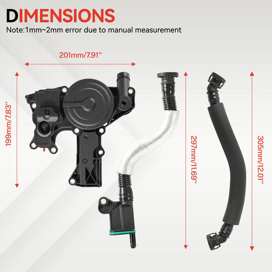 Oil Separator PCV Valve Engine Crankcase Assembly For AUDI TT A4 Q5 VW Golf Jetta 1.8 2.0 TSI 06H103495A 06H103495 06H103495AH