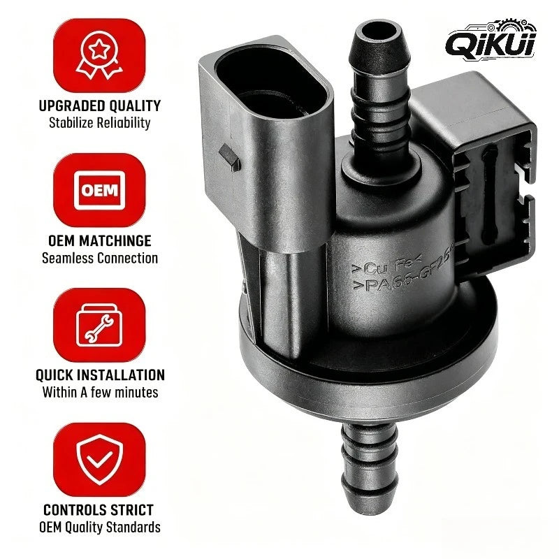 06E906517A EVAP Vapor Canister Purge Valve Solenoid Assembly Compatible With for Volkswagen VW Touareg Audi A4 A6 0280142431