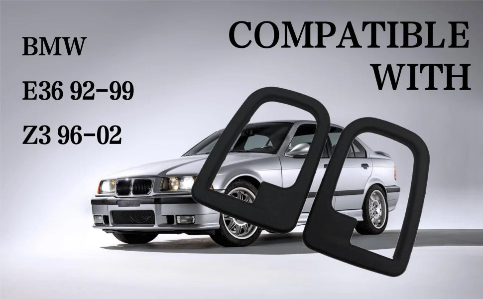Car Interior Door Handle Covers Trim for BMW E36 92-99 Z3 96-02 Replace 51228219023 51228219024