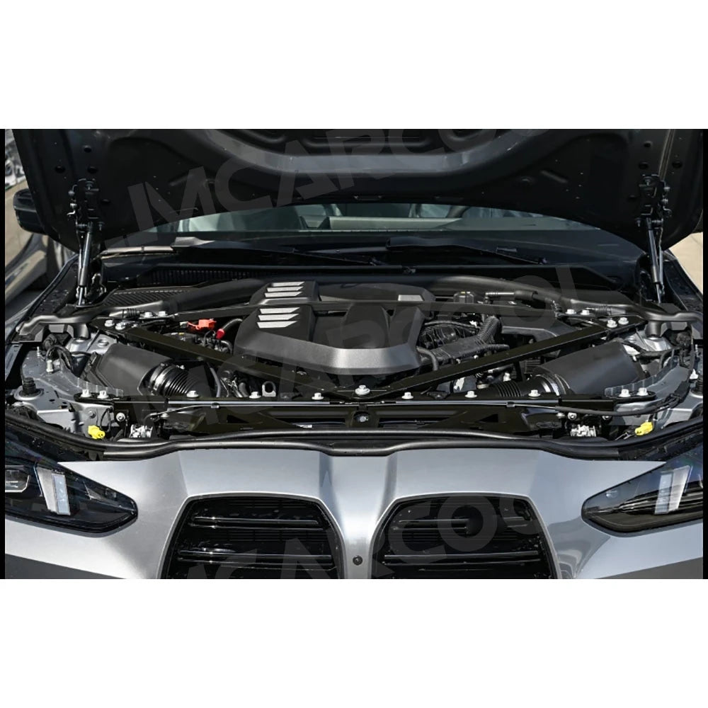 JMCARCOOL Car Water Tank Upper Front Bumper Engine Hood Protector Cap Dry Carbon Fiber For BMW G87 M2 G80 M3 G82 G83 M4 2021+