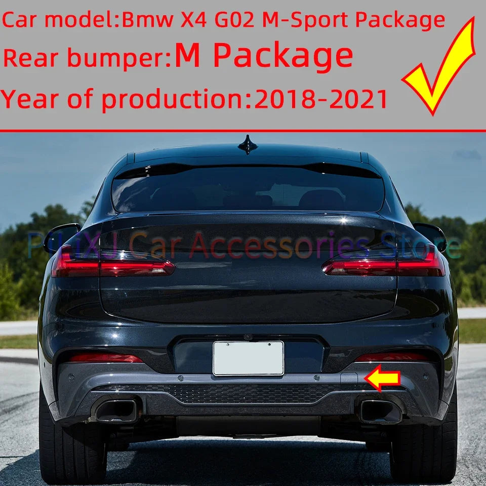 For BMW X4 G02 M-Sport Front Rear Bumper Towing Hook Cover Cap Hauling Shell Lid 2018 2019 2020 2021#51118064606 51128065134