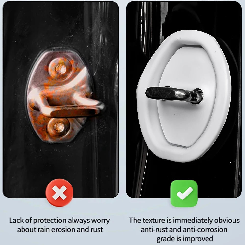 Universal Car Door Lock Shock Absorbing Damping Sealing Pad Silent Replacement Accessories Auto Vibration Absorber Rubber