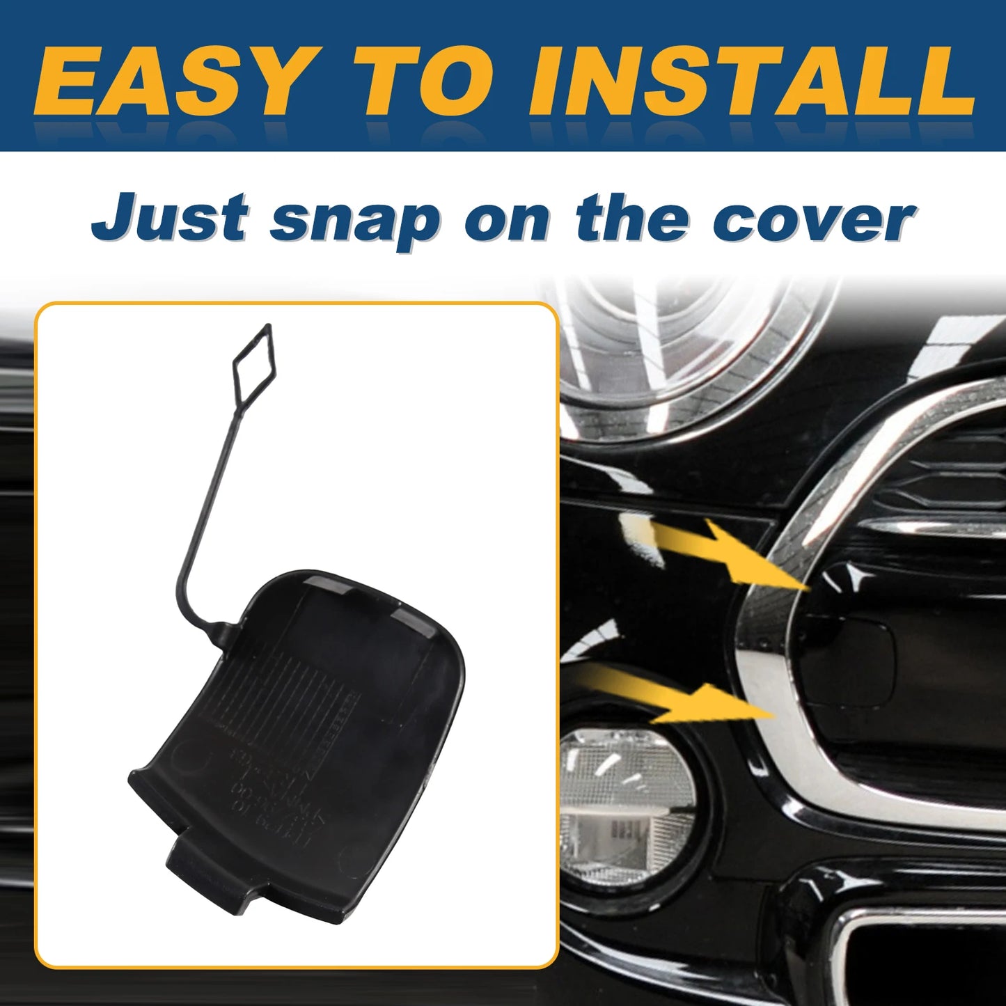 Front Bumper Tow Hook Cap Towing Eye Cover For Mini Cooper S F55 F56 F57 Right Side 2016 2017 2018 51117337796  Car Accessories