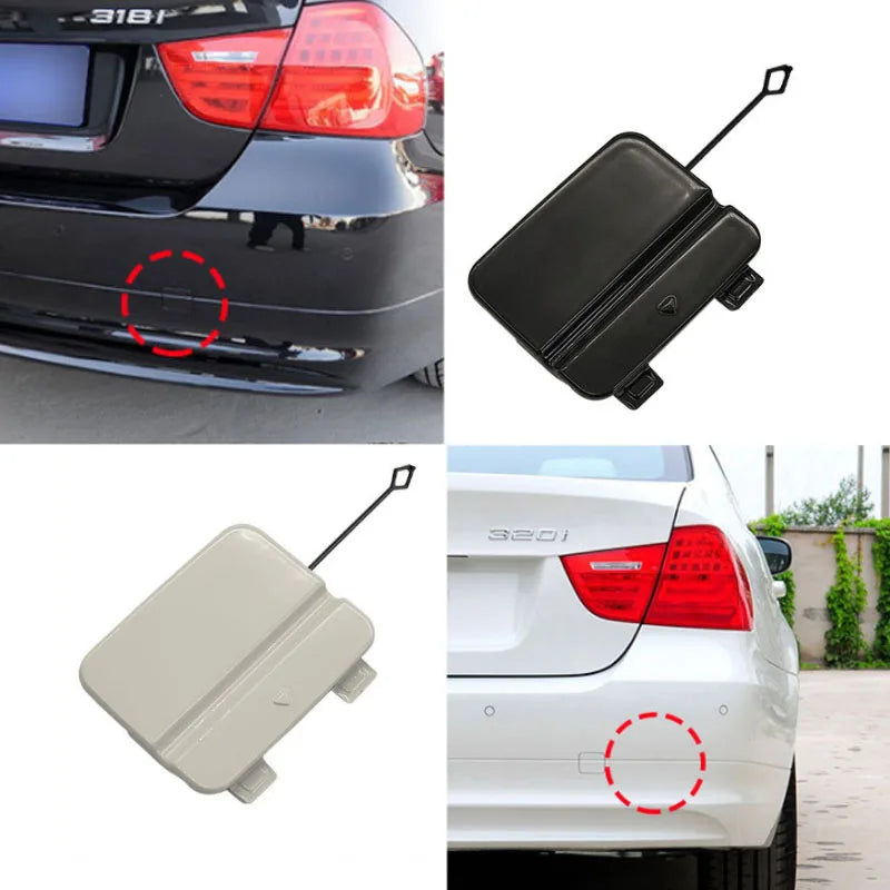 Rear Bumper Towing Hook Cover Shell For BMW 3 2009-2011 E90 LCI 318 320 323 325 328 330 335 Hauling Trailer Cap 51127202673