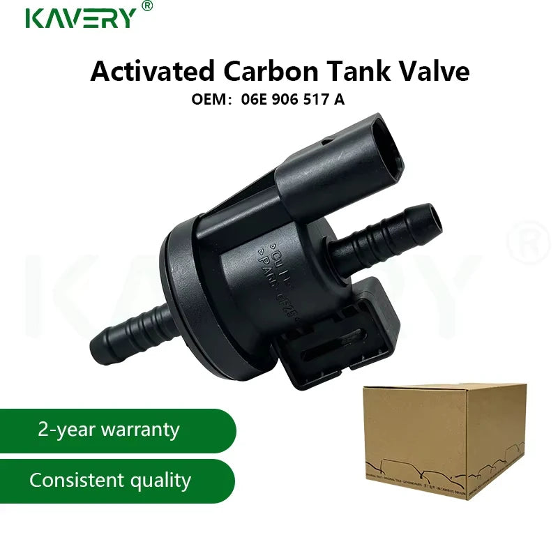 KAVERY For 1pc 06E906517A Vapor Canister Purge Solenoid Valve Fit Audi A3 A4 A6 Q7 A8 Jetta Golf MK6 0280142431 Car Accessories