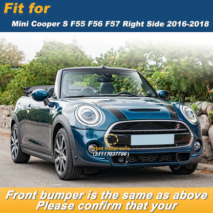Front Bumper Tow Hook Cap Towing Eye Cover For Mini Cooper S F55 F56 F57 Right Side 2016 2017 2018 51117337796  Car Accessories