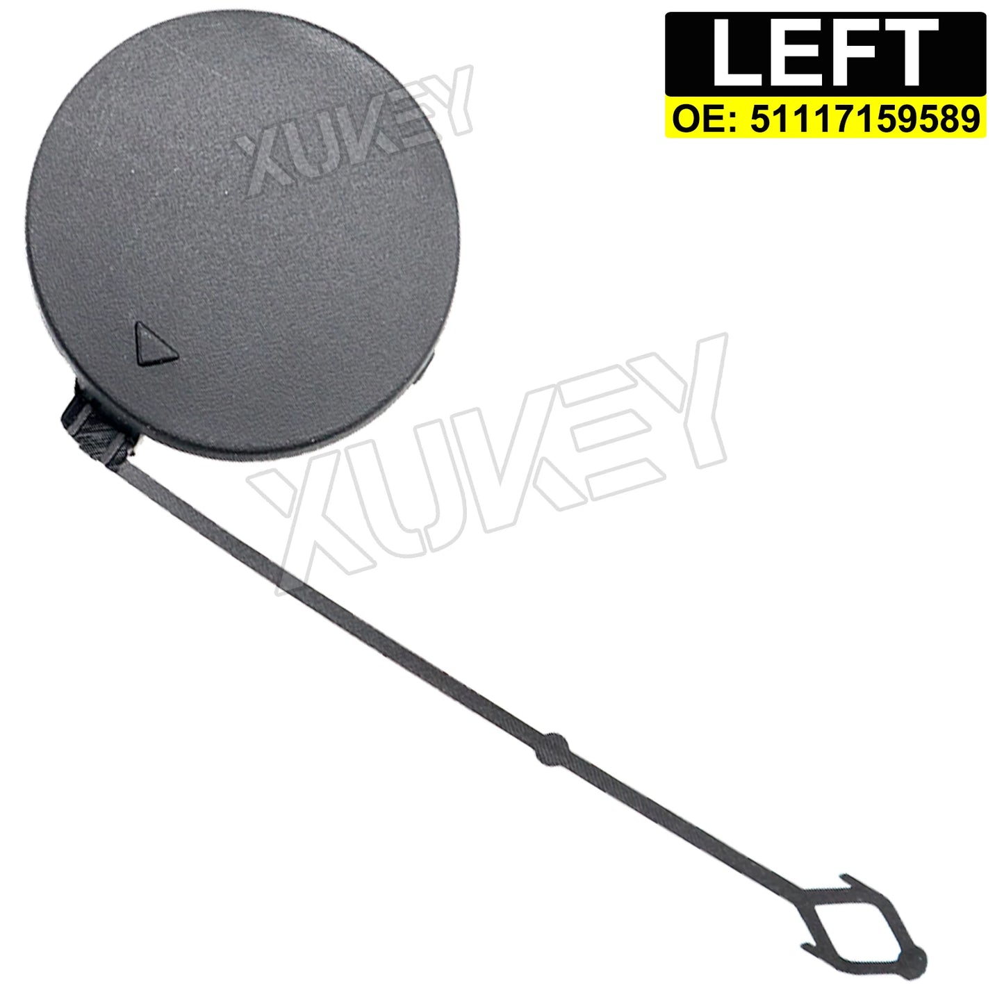 For BMW X5 E70 3.0si 4.8i 3.0d 2007-2010 Front Tow Hook Eye Cover Left Right Bumper Towing Cap Unpainted 51117159589 51117159590