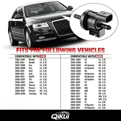 06E906517A EVAP Vapor Canister Purge Valve Solenoid Assembly Compatible With for Volkswagen VW Touareg Audi A4 A6 0280142431