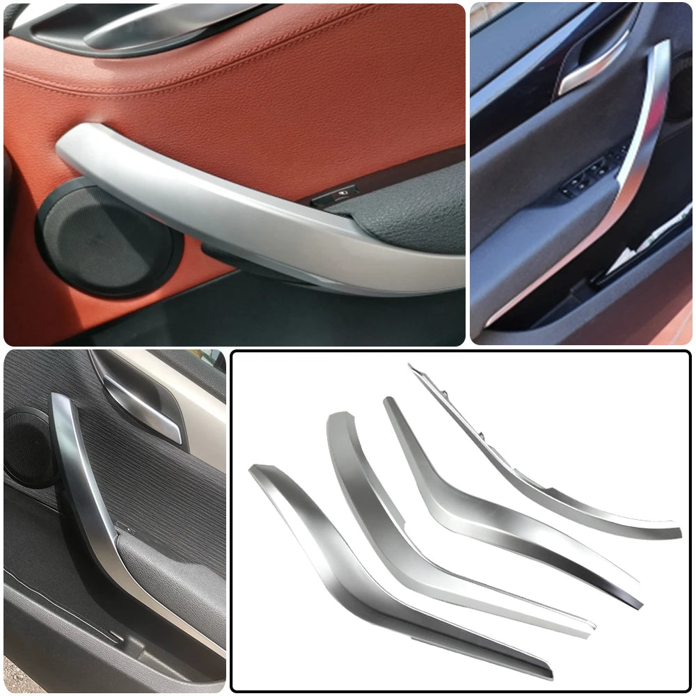 Upgraded Car Left Right Interior Door Armrest Pull Handle Outer Cover Trim For BMW X1 E84 2010-2016