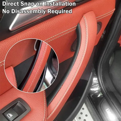 For BMW X3 X4 F25 F26 2010 2011 2012 2013 2014 2015 2016 2017 Car Interior Door Handle Pull Cover LHD Black/Carbon Fiber/Beige