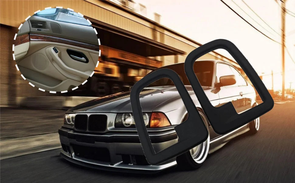 Car Interior Door Handle Covers Trim for BMW E36 92-99 Z3 96-02 Replace 51228219023 51228219024