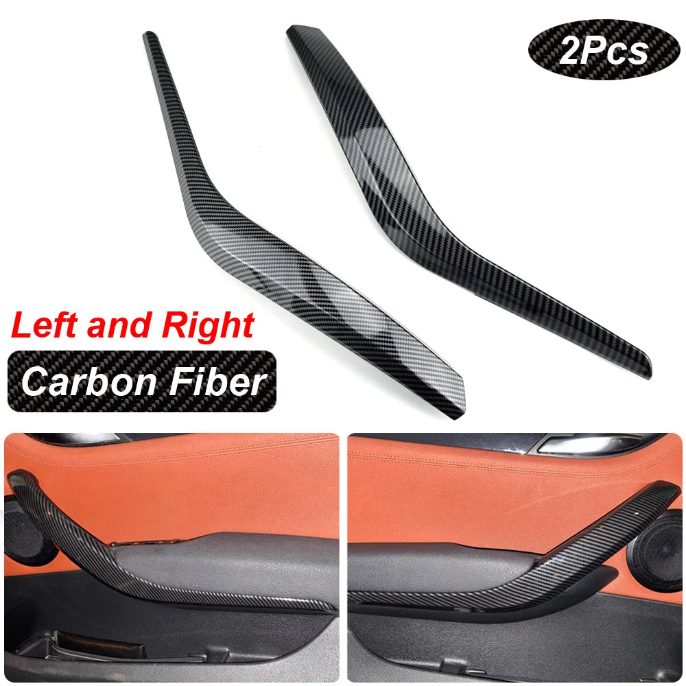 Upgraded Car Left Right Interior Door Armrest Pull Handle Outer Cover Trim For BMW X1 E84 2010-2016