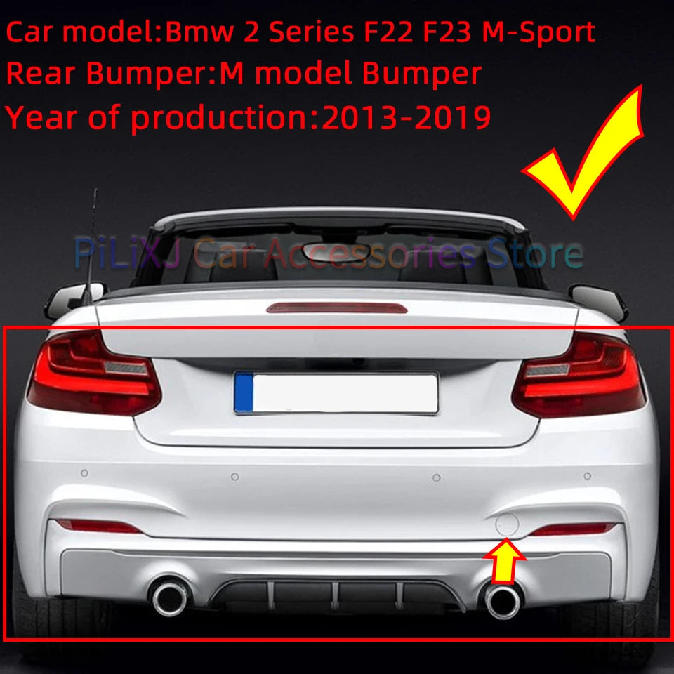 Rear Bumper Tow Hook Cap Cover Shell Housing For Bmw 2 Series M-Sport F22 F23 2013 2014 2015 2016 2017 2018 2019 51128055964