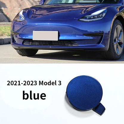 Auto Car Front Bumper Tow Hook Eye Cover Trim Trailer Cap Plug for Tesla Model 3 Automobiles Parts Accessories