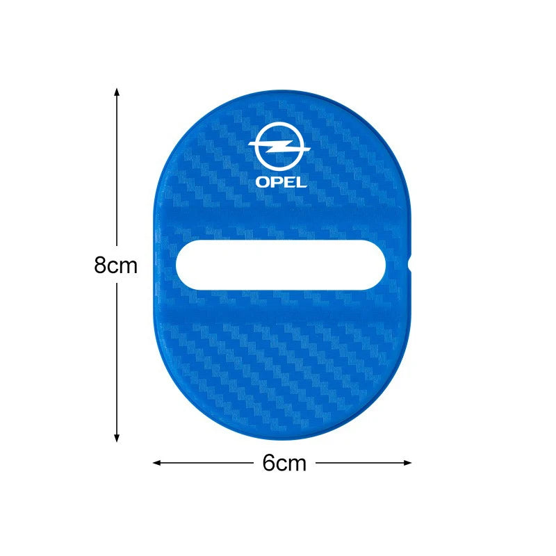 For Opel Corsa Astra Insignia Mokka Adam Combo OPC Antara Vectra 4PCS Car Door Lock Cover Stainless Steel Protection Accessories