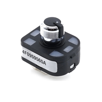 SORGHUM Chrome Side Mirror Rear View Control Switch Knob 4F0959565A 4FD959565A For AUDI A1 A2 A3 A4 S4 B6 A6 S6 A8 R8 Q7 TT