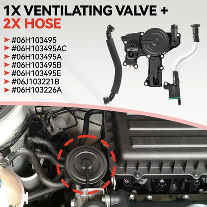 Oil Separator PCV Valve Engine Crankcase Assembly For AUDI TT A4 Q5 VW Golf Jetta 1.8 2.0 TSI 06H103495A 06H103495 06H103495AH