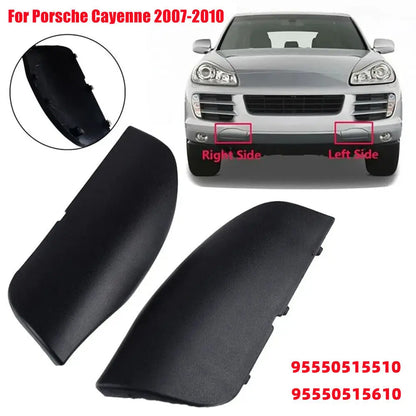 Car Front Bumper Stainless Steel Plastic Tow Hook Cover Trailer Hauling Eye Cap Lid For Porsche Cayenne 957 2007 2008 2009 2010