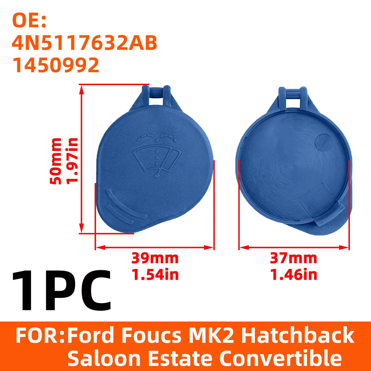 YONGRUN 1PC Windshield Washer Fluid Reservoir Cap Hot Selling Brand Series Car External Fuel Tank Cap Replacement Original