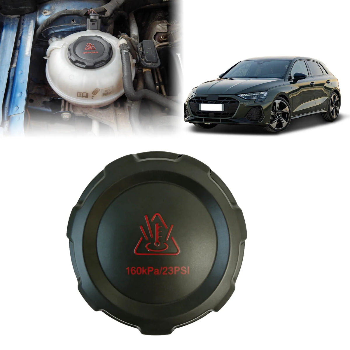 2Q0121321A Engine Radiator Coolant Expansion Tank Cap 5Q0121321 For Audi A1 A3 A5 A6 Q2 For For VW Beetle Golf For Skoda Rapid