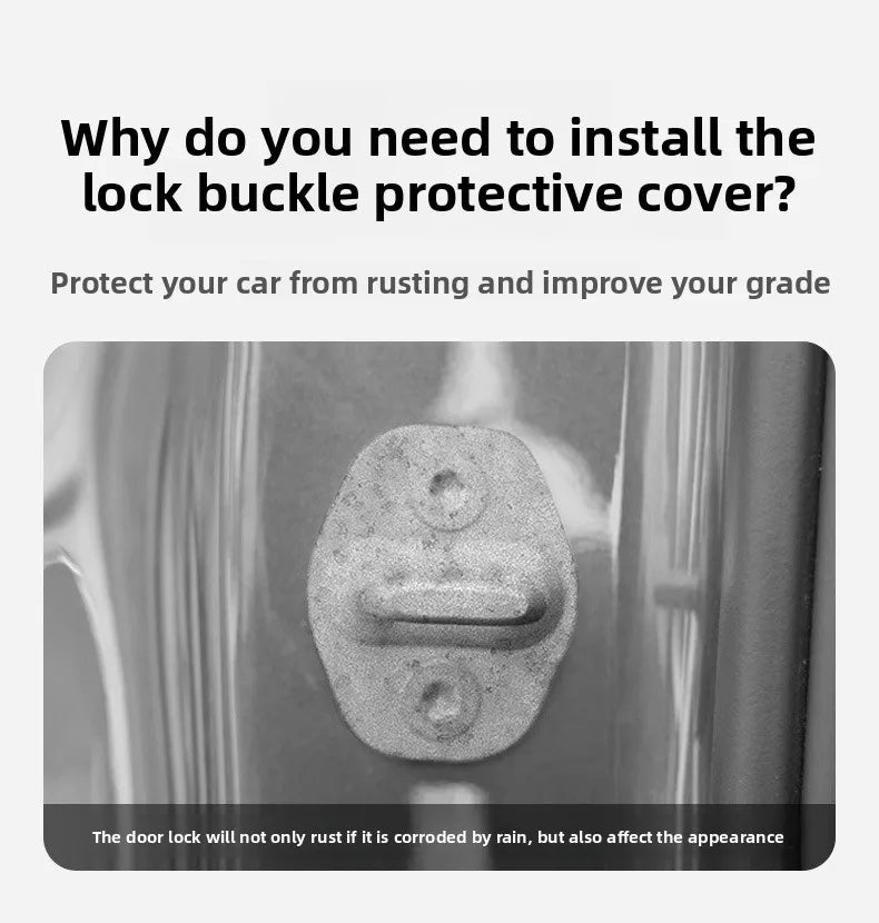 4 pcs Extendable Car Door Lock Covers Waterproof Rust-proof Protection For Opel insignia Astra H G J Antara vectra Vivaro Auto