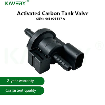KAVERY For 1pc 06E906517A Vapor Canister Purge Solenoid Valve Fit Audi A3 A4 A6 Q7 A8 Jetta Golf MK6 0280142431 Car Accessories