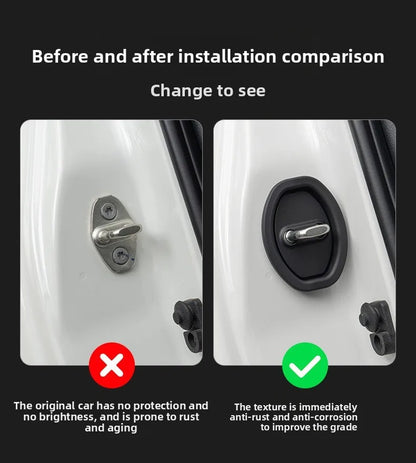 4 pcs Extendable Car Door Lock Covers Waterproof Rust-proof Protection For Opel insignia Astra H G J Antara vectra Vivaro Auto