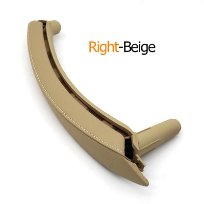 Interior Car Left Right Passenger Door Pull Handle with Leather Cover Trim Replacement For BMW X5 X6 E70 E71 E72 2007-2013