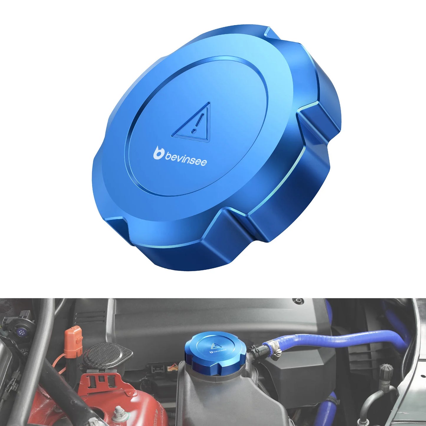 BEVINSEE Coolant Tank Cover For BMW E90 E92 E93 E91 F30 F32 F33 F34 E60 F10 F07 F20 F22 E81 E87 G30 X1 E84 X3 F25 X5 E70 F15 Z4