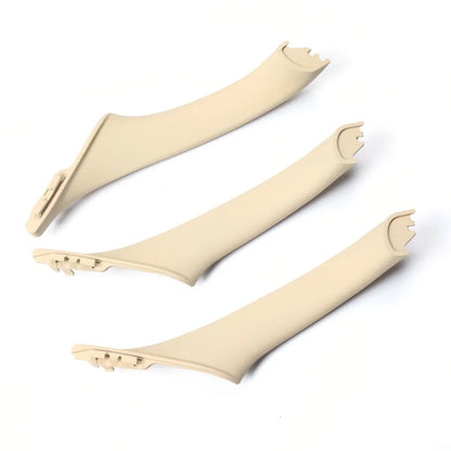 4 Colors Left Drive LHD Beige Black Carbon Fiber Car Interior Door Handle Pull 7PCS Set For BMW 5 Series F10 F18 523 525 528