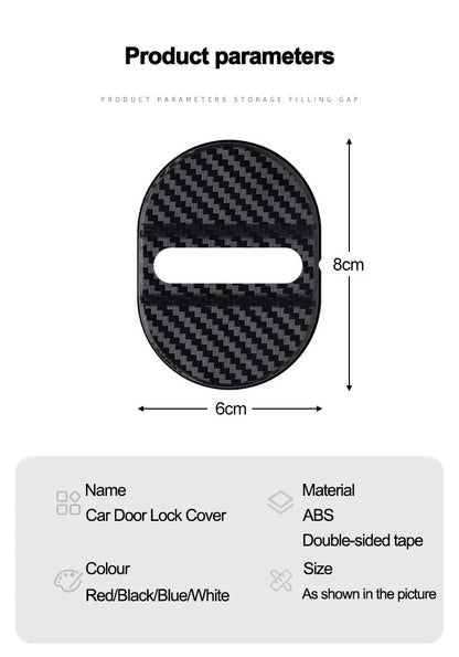 For Opel Corsa Astra Insignia Mokka Adam Combo OPC Antara Vectra 4PCS Car Door Lock Cover Stainless Steel Protection Accessories