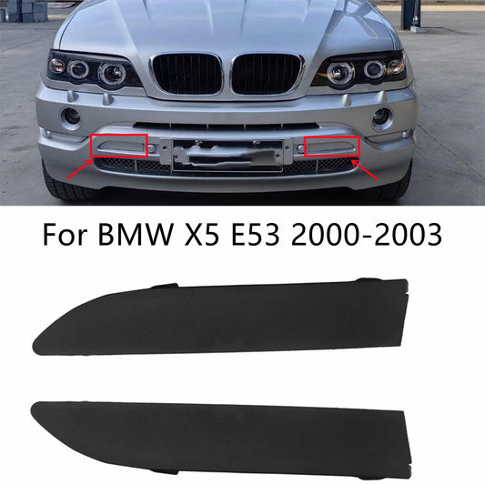 For BMW X5 E53 2000 2001 2002 2003 Car Front Bumper Tow Eye Hook Cap Cover 51118250413 51118250414 2 PCS