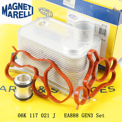1PCS 06J117021J 06L117021G EA888 Engine Oil Cooler for VW Beetle Golf Jetta Passat Tiguan Scirocco for Audi A3 A4 A5 A6 A7 Q3 Q5