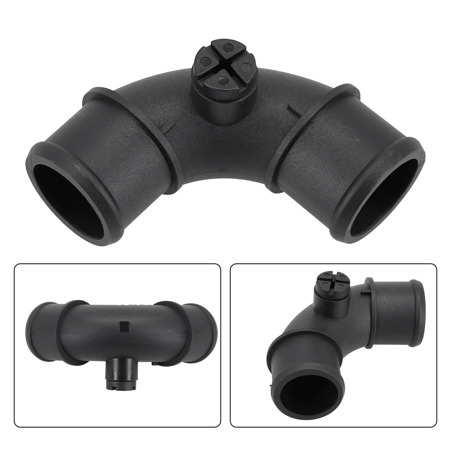 Radiator Hose Coolant Bleed Elbow Compatible with For BMW For Mini Series '01 '06 17127515487 Radiator Hose Coolant 17127515487