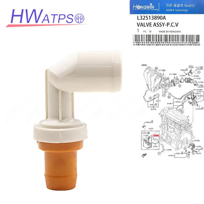 4M5G-6A666-HA PCV Valve For Ford focus mondeo Fiesta Fusion Ecosport 4L5G-6A666-AA 1251743 1318816 L35613890A