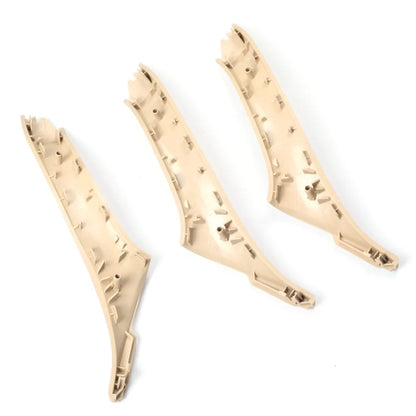 4 Colors Left Drive LHD Beige Black Carbon Fiber Car Interior Door Handle Pull 7PCS Set For BMW 5 Series F10 F18 523 525 528