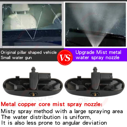 2pcs Car Front Windscreen Washer Spray Nozzle Jet Heated For AUDI A1 A3 A4 A5 A6 A8 Q2 Q3 Q5 Q7 A7 TT Copper Core Spray Nozzle
